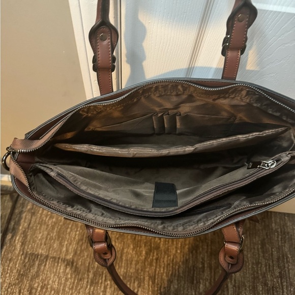 NWOT Laptop Bag with adjustable strap Fits Up to 15.6 inch Laptop Rich Brown - Picture 6 of 13